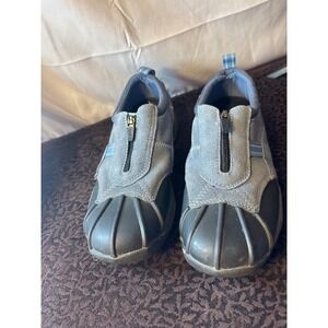 Ryka water resistant suede slip on duck boots